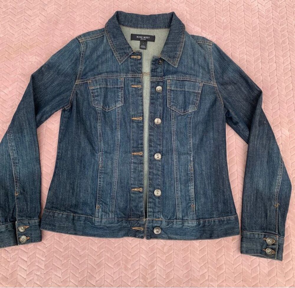 Nine West Demin Jean Jacket Women’s Size Large Never Worn